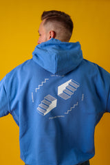 City of Stairs - Oversize Hoodie - Blau