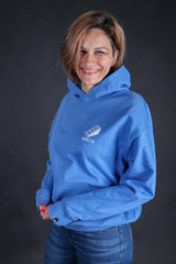 City of Stairs - Oversize Hoodie - Blau